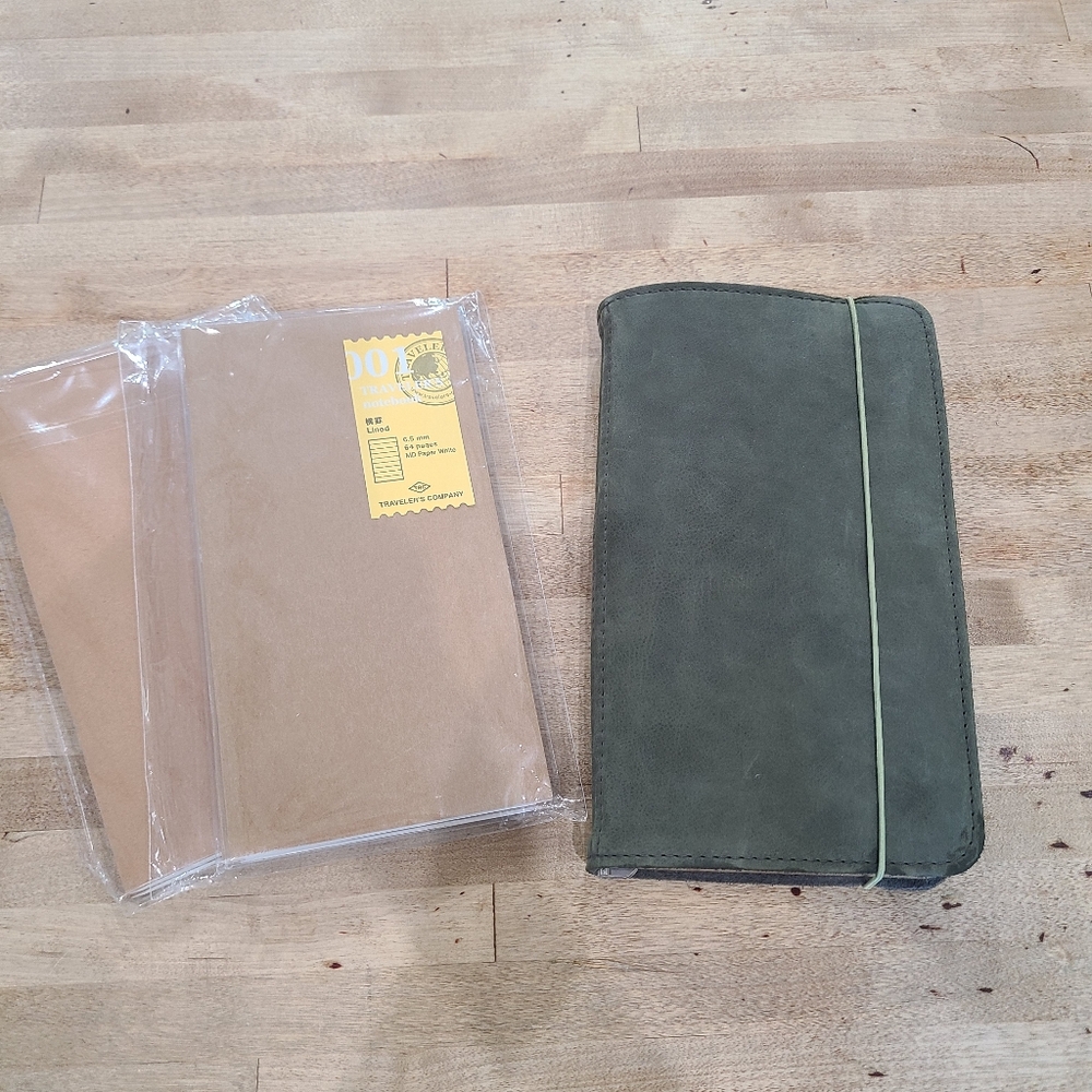 Roterfaden Taschenbegleiter A5 slim Standard TN Leather Notebook Cover+extras!